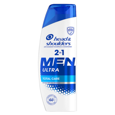 Head & Shoulders Men Ultra Total Care 2-in-1 Šampon proti Lupům 330 ml s Mořskými Minerály