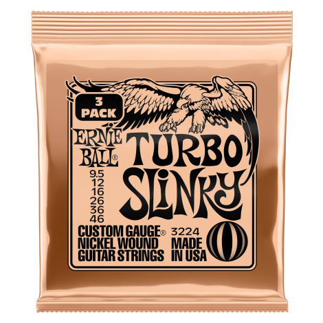 Ernie Ball 3224 Nickel Wound Turbo Slinky 3 Pack