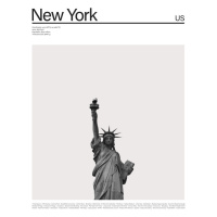 Ilustrace City New York 1, Finlay & Noa, (30 x 40 cm)