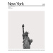 Ilustrace City New York 1, Finlay & Noa, 30 × 40 cm