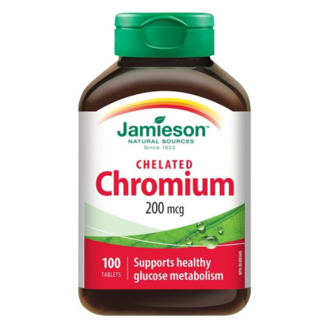 Jamieson Chrom v chelátové formě 200 mcg 100 tablet