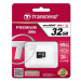 TRANSCEND MicroSDHC karta 32GB Premium, Class 10 UHS-I 300x, bez adaptéru