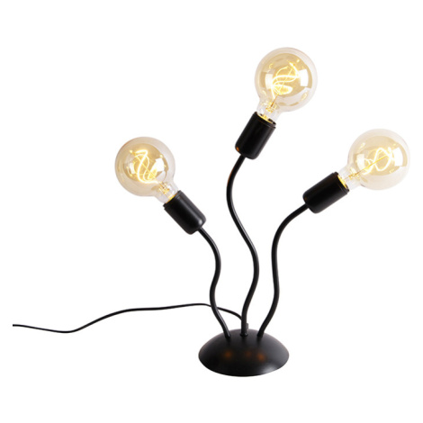 Designová stolní lampa černá 3-světlo - Wimme QAZQA