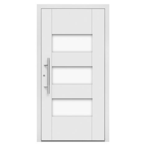 Splendoor Hliníkové vchodové dveře Moderno M500/B, bílé, 110 L