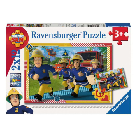 Ravensburger: Puzzle 2v1 - Požárník Sam a jeho tým