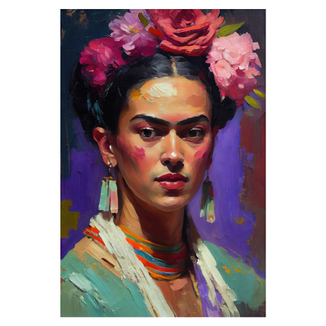 Ilustrace Portrait Of Frida, Treechild, (26.7 x 40 cm)