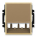 ABB Element,Time kryt zásuvky komunikační (Panduit Mini-Com) kávová/ledová opálová 5014E-A00400 