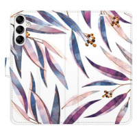 iSaprio flip pouzdro Ornamental Leaves pro Samsung Galaxy A14 / A14 5G