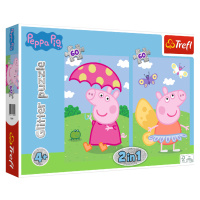 Trefl Sada puzzle 2 v 1, 2x 60 dílků (Prasátko Peppa)