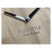 Flexistyle z228 - nástěnné hodiny z přírodního dubu s průměrem 30 cm hnědé