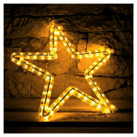 DecoLED LED světelný motiv hvězda, pr. 40cm, teple bílá