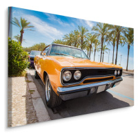 MyBestHome BOX Plátno Oranžové Americké Auto Varianta: 30x20