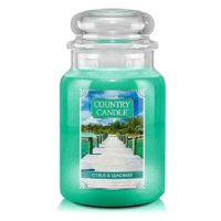 Country Candle Svíčka ve skleněné dóze, Citrusy a chaluha, 680 g