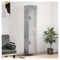 vidaXL Skříň highboard betonově šedá 34,5x34x180 cm kompozitní dřevo