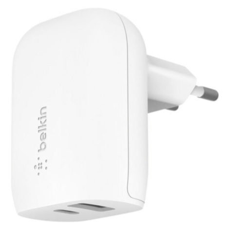 Belkin BOOST CHARGE nabíječka s PD (25W USB-C/12W USB-A) bílá