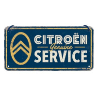 Plechová cedule Citroen - Genuine Service, 10 x 20 cm