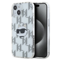 Karl Lagerfeld IML Electroplated Choupette Head zadní kryt iPhone 15 čirý