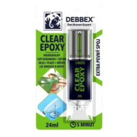 Den Braven dvousložkové epoxidové lepidlo Epoxy Clear 24ml DEBBEX 50720DBX