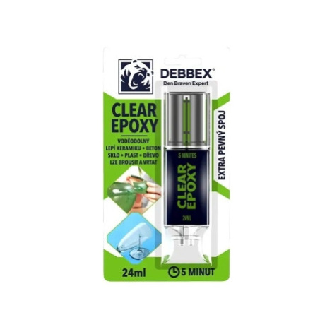 Den Braven dvousložkové epoxidové lepidlo Epoxy Clear 24ml DEBBEX 50720DBX