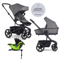 EASYWALKER - Kočárek kombinovaný Harvey? 2v1 Pebble Grey LITE RWS + KIDDY Evoluna i-size 2 + zák