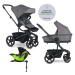 EASYWALKER - Kočárek kombinovaný Harvey? 2v1 Pebble Grey LITE RWS + KIDDY Evoluna i-size 2 + zák