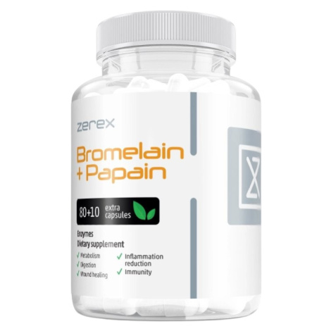 ZEREX Bromelain + Papain - pro lepší trávení 90 kapslí