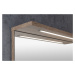 Aqualine KORIN STRIP zrcadlo s LED osvětlením 60x70x12cm, dub platin