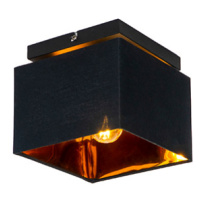 Moderní stropní svítidlo černé se zlatem - VT 1