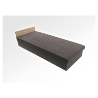 Válenda Chrisi D90 - 90x200 cm Vínová Panty vpravo Dub sonoma