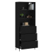 vidaXL Skříň highboard černá 69,5 x 34 x 180 cm kompozitní dřevo