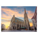 Fotografie St. Stephen's cathedral on Stephansplatz square, Vladislav Zolotov, 40 × 30 cm