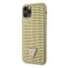 Pouzdro Guess Rhinestones Triangle Metal Logo kryt pro AppleiPhone 11 PRO MAX Gold