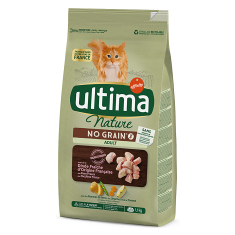 Ultima Cat Nature No Grain Adult s krocanem - výhodné balení: 2 x 1,1 kg Affinity Ultima