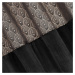 Dekorační vzorovaný velvet závěs s kroužky AGNETTA černá 140x250 cm (cena za 1 kus) MyBestHome