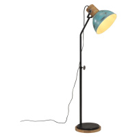 vidaXL Stojací lampa 25 W modrá patina 30 x 30 x 100–150 cm E27