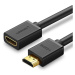 Kabel HDMI samec - HDMI samice UGREEN HD107, FullHD, 3D, 1 m (černý)