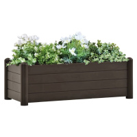 vidaXL Vyvýšený záhon PP moka 100 x 43 x 35 cm