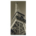 FTN V 2845 Vliesová fototapeta dveřní Eiffel, velikost 90 x 202 cm