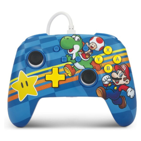 PowerA Enhanced Wired Controller Super Mario Mushroom Kingdom Friends NSGP0201-01 Vícebarevná