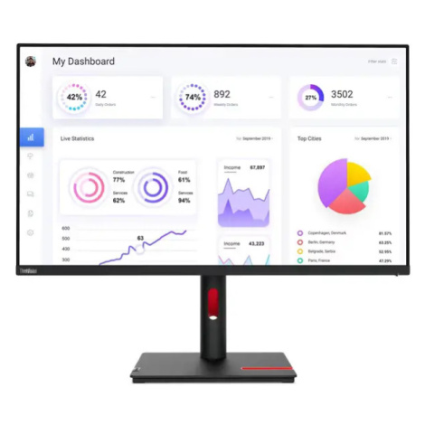 Lenovo ThinkVision/T32p-30/31,5"/IPS/4K UHD/60Hz/6ms/Black/3R