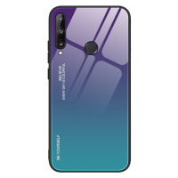 Gradient Glass tvrzené temperované sklo 9H na zadní část na Huawei P40 Lite E green-purple