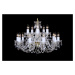LuxD 17984 Křišťálový lustr Bohemia Classic R15 závěsné svítidlo