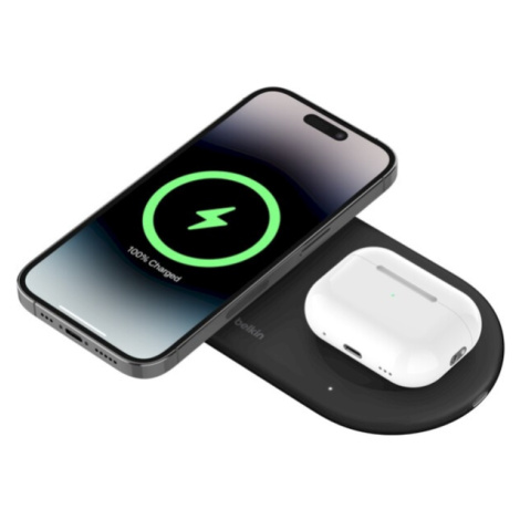 Belkin BOOST CHARGE PRO Qi2 2v1 magnetická nabíjecí podložka iPhone/AirPods černá