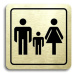 Accept Piktogram "rodiny s dětmi" (80 × 80 mm) (zlatá tabulka - černý tisk)