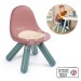 Židle pro děti Chair Pink Little Smoby růžová s UV filtrem a nosností 50 kg výška sedáku 27 cm o