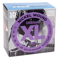 D'Addario EXL115-10P Struny pro elektrickou kytaru