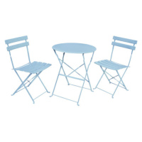 Balkonová sestava Orion, stůl + 2 židle, modrá