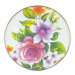 Smaltovaný dezertní talíř "Flower Market" 20 cm, bílý - MacKenzie-Childs