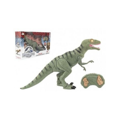 Dinosaurus chodící IC velociraptor plast 50cm na baterie se zvukem se světlem v krabici 53x32,5x Teddies