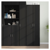 vidaXL Skříň highboard černá 30 x 42,5 x 185 cm kompozitní dřevo